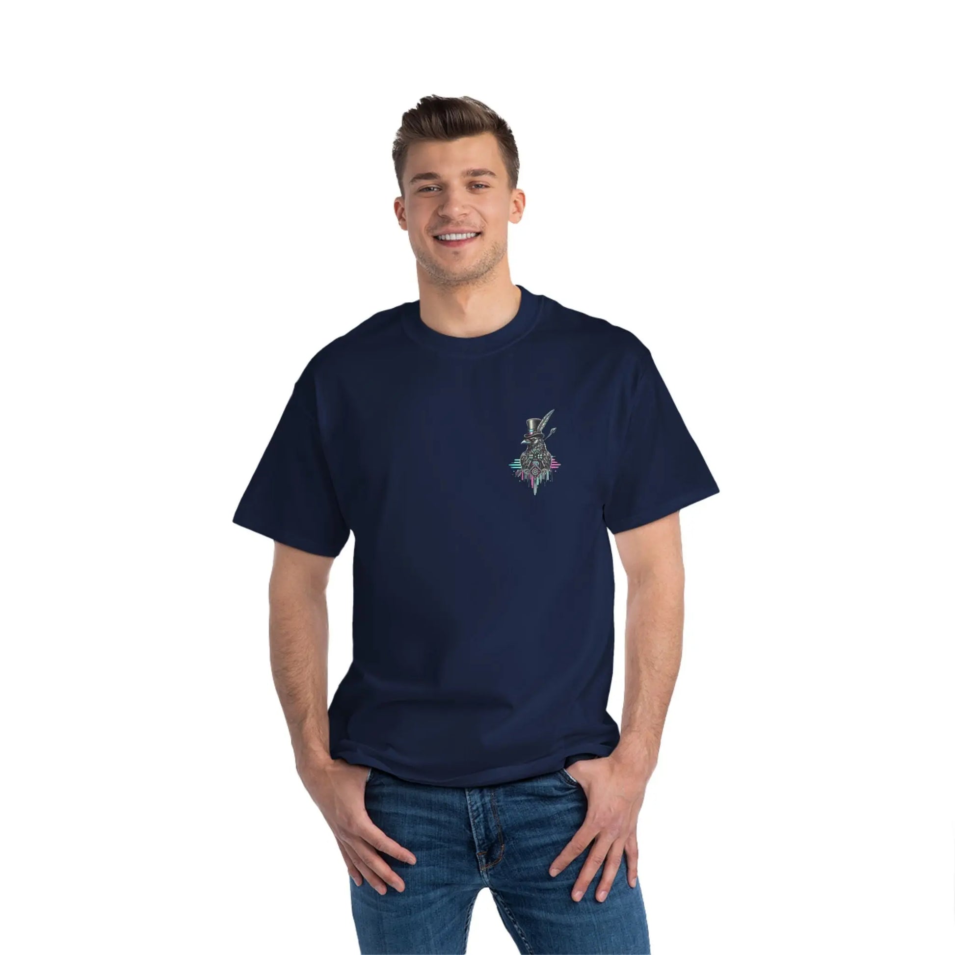 Crow and Hat PinkNBlue T-Shirt (Unisex) Westminster Vault