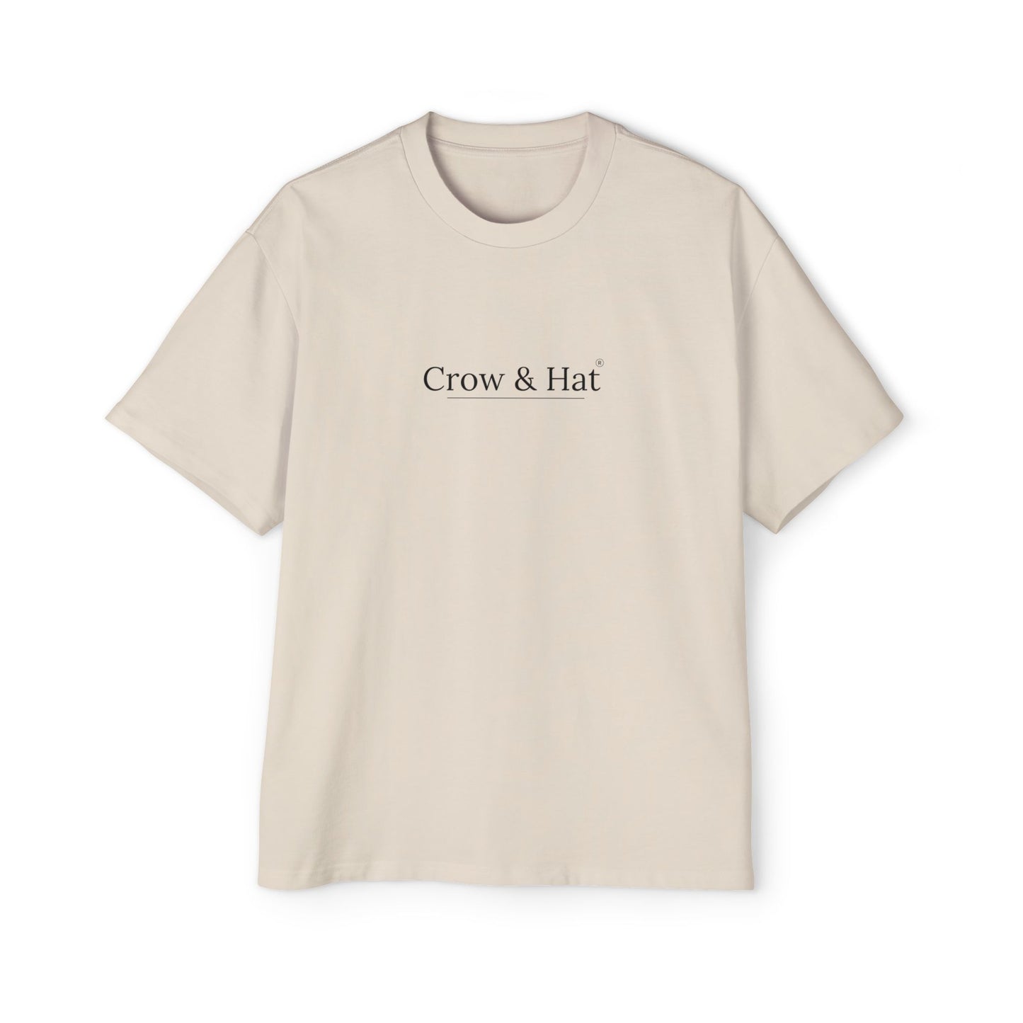 Crow and Hat Oversized Heavyweight T-Shirt (Men's) Printify