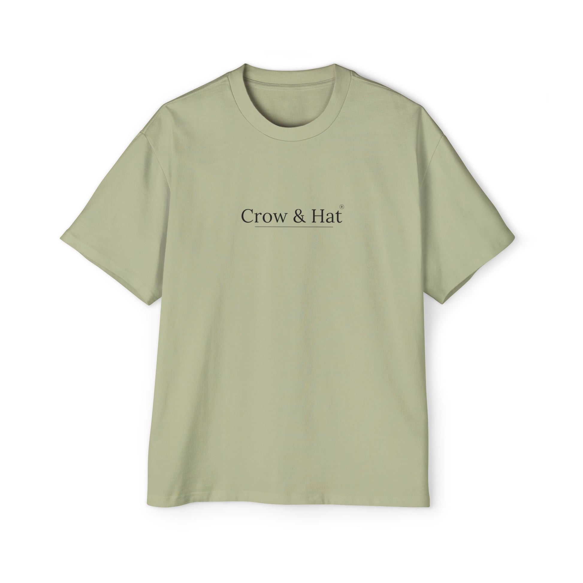 Crow and Hat Oversized Heavyweight T-Shirt (Men's) Printify