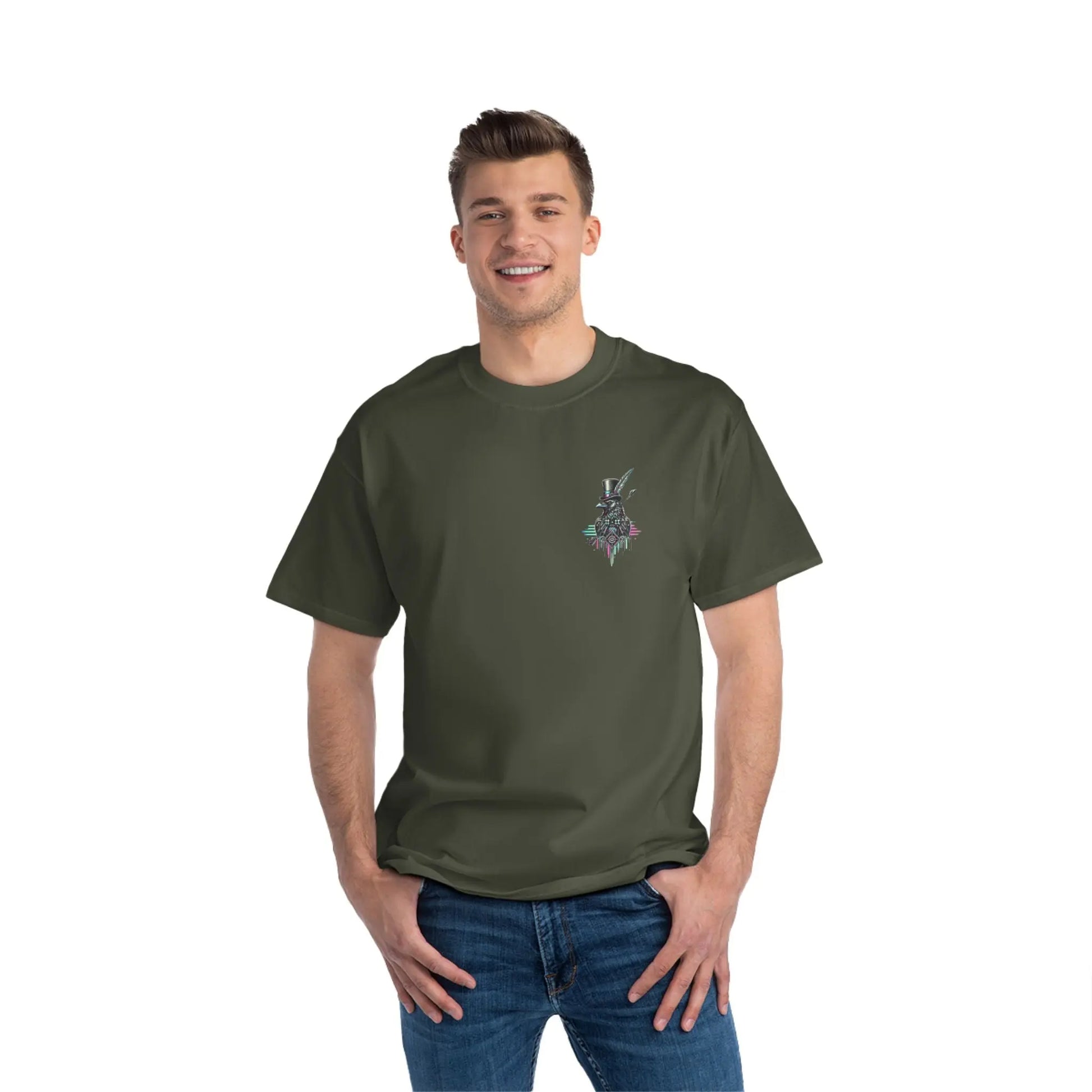 Crow and Hat PinkNBlue T-Shirt (Unisex) Westminster Vault