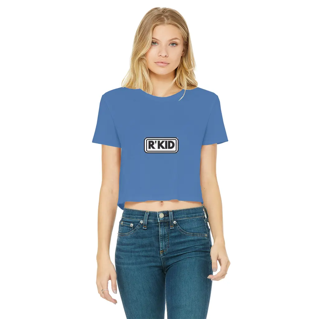 R,Kid Oasis Style Cropped High Print T-Shirt (Women's) Westminster Vault