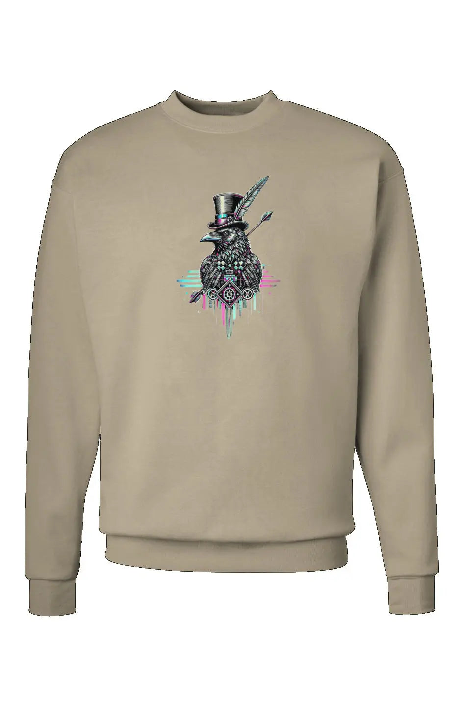 Crow and Hat Centre Pink&Blue Crewneck Sweatshirt (Unisex) Westminster Vault