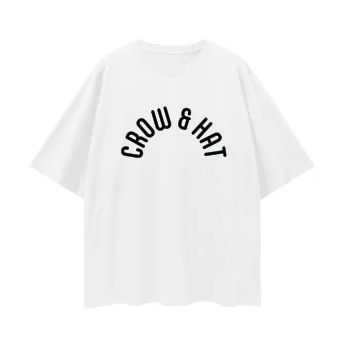 Crow and Hat Oversize Deep Drop Shoulder T-Shirt (Unisex) Westminster Vault