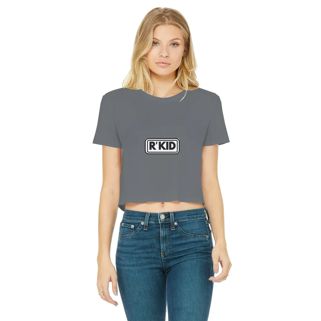 R,Kid Oasis Style Cropped High Print T-Shirt (Women's) Westminster Vault