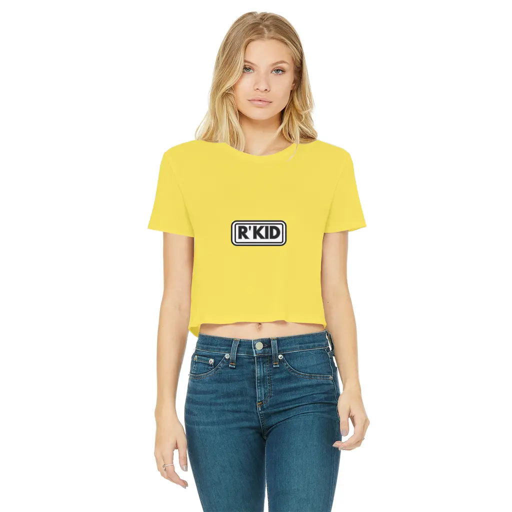 R,Kid Oasis Style Cropped High Print T-Shirt (Women's) Westminster Vault