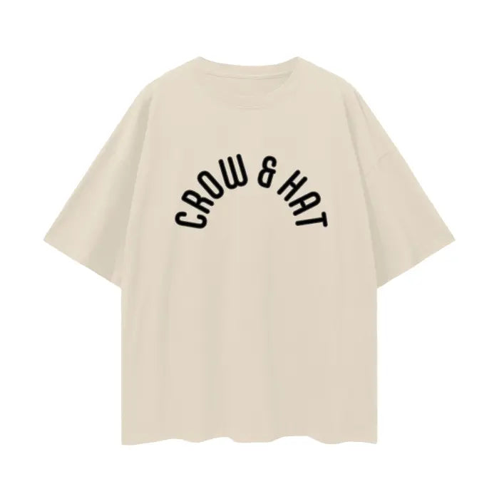 Crow and Hat Oversize Deep Drop Shoulder T-Shirt (Unisex) Westminster Vault