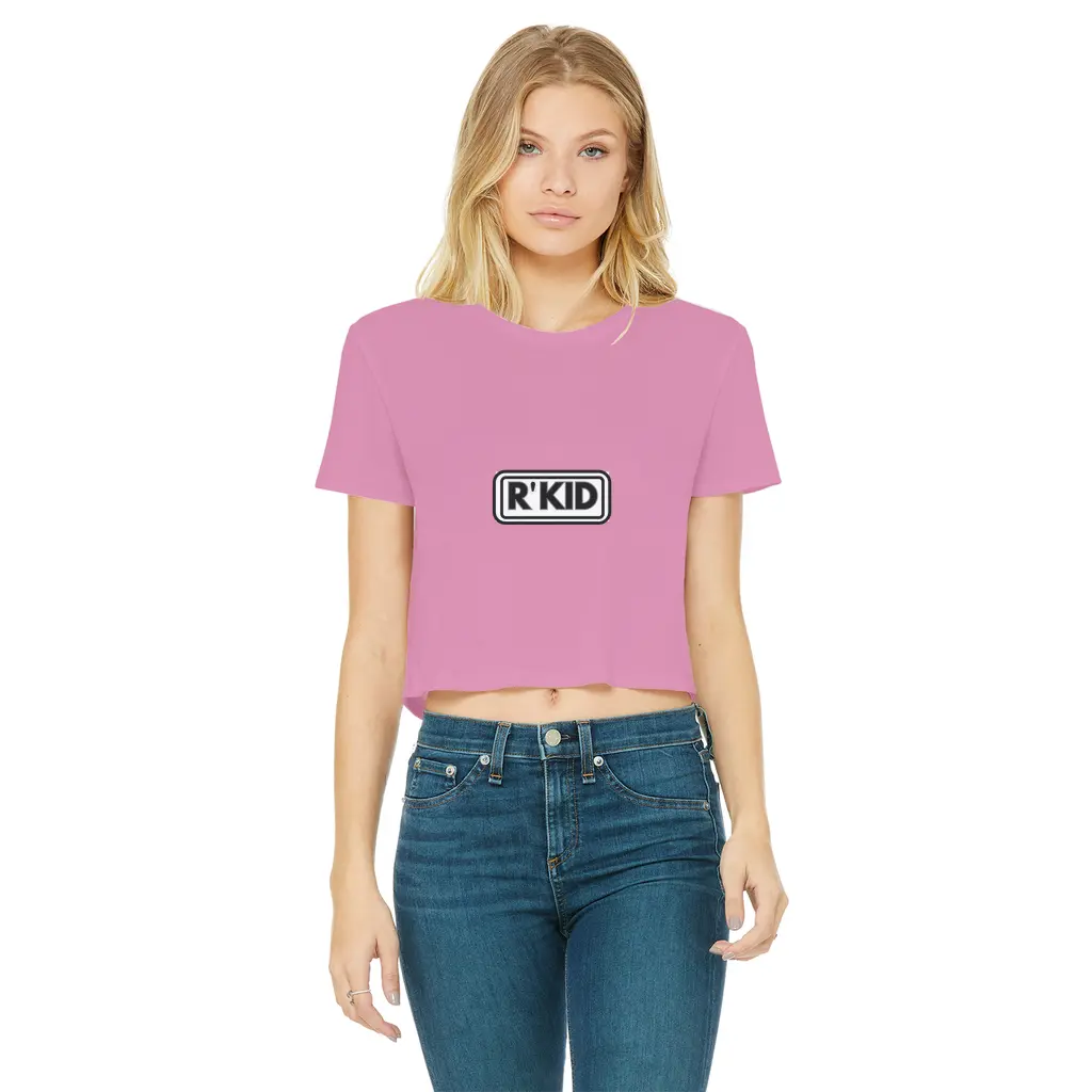 R,Kid Oasis Style Cropped High Print T-Shirt (Women's) Westminster Vault