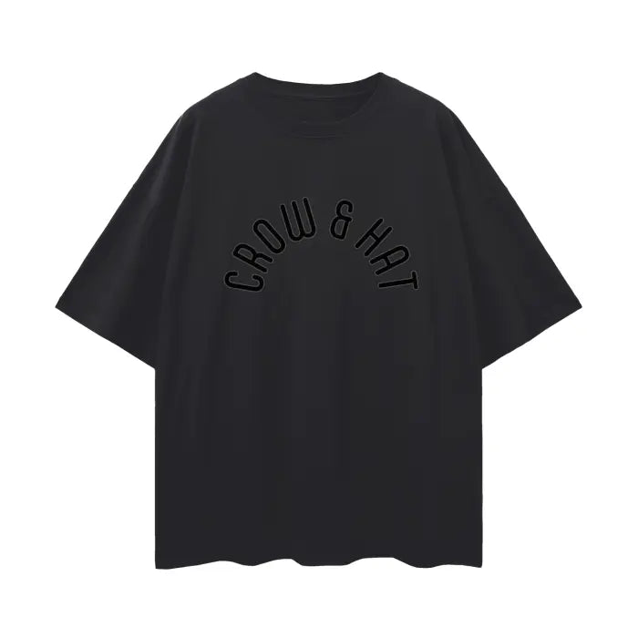 Crow and Hat Oversize Deep Drop Shoulder T-Shirt (Unisex) Westminster Vault