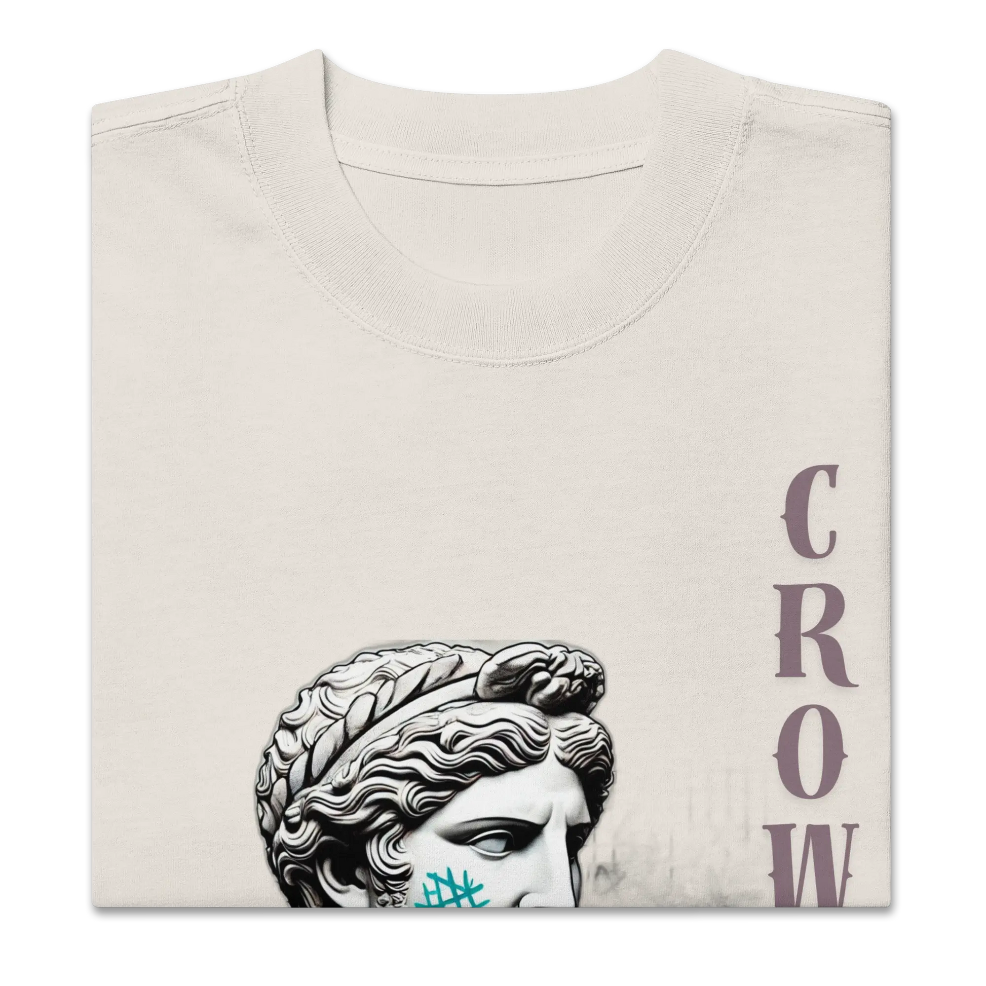 Crow and Hat Oversized Centre Print T-Shirt (Unisex) Westminster Vault