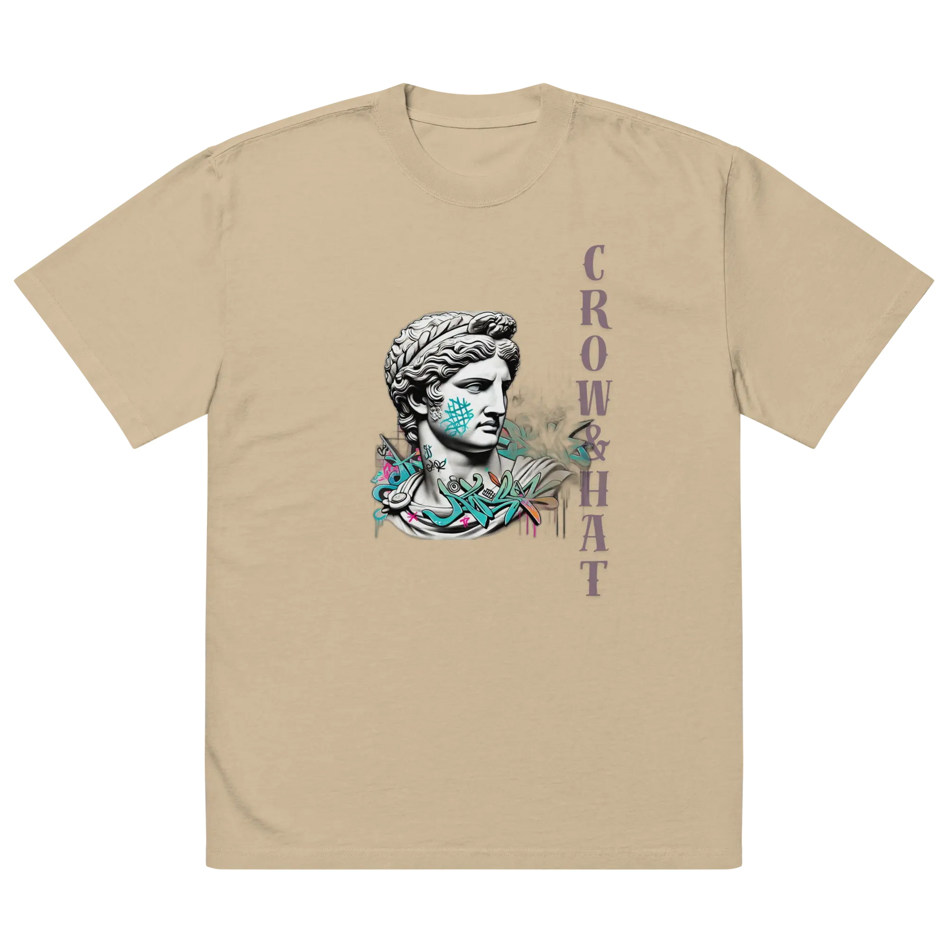 Crow and Hat Oversized Centre Print T-Shirt (Unisex) Westminster Vault