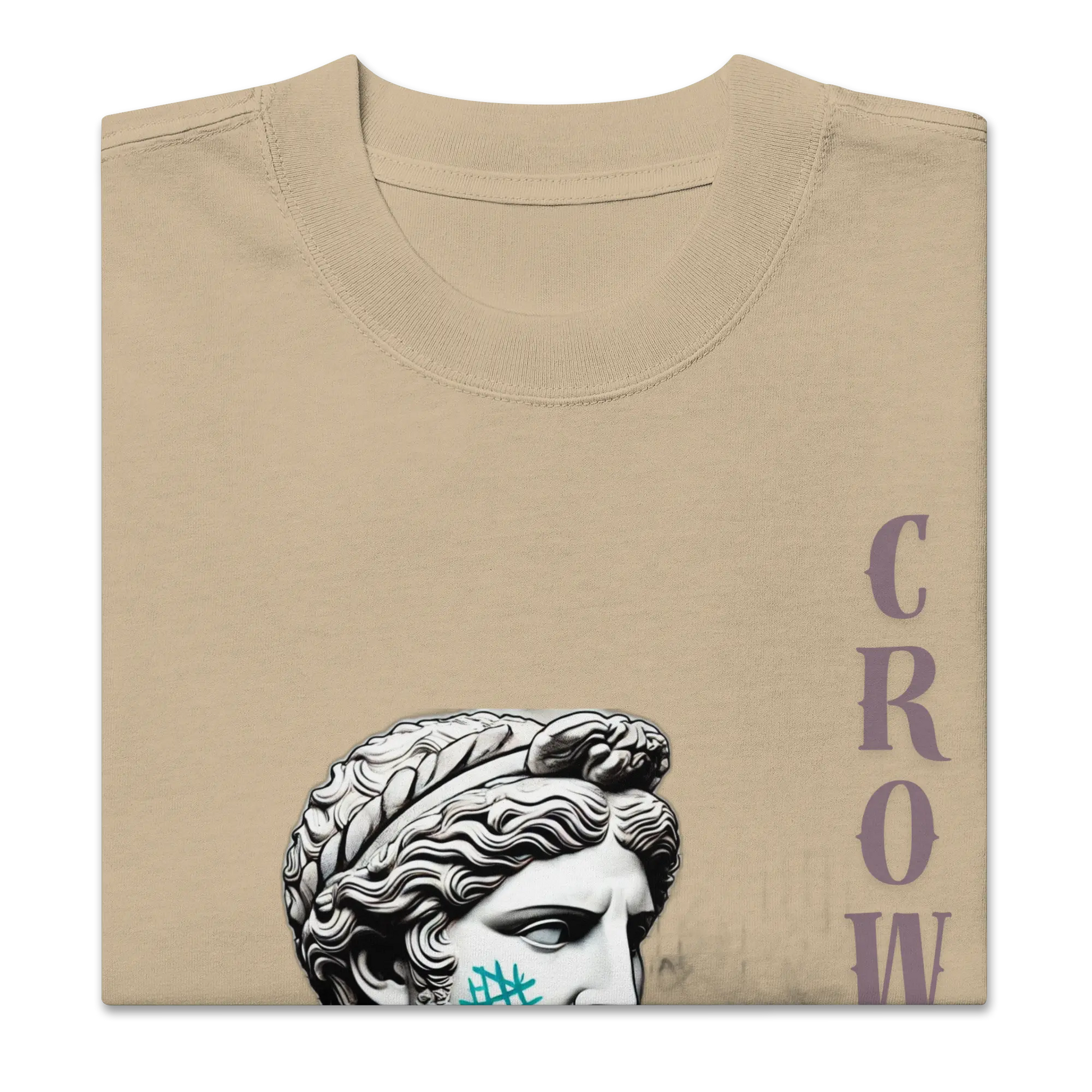 Crow and Hat Oversized Centre Print T-Shirt (Unisex) Westminster Vault