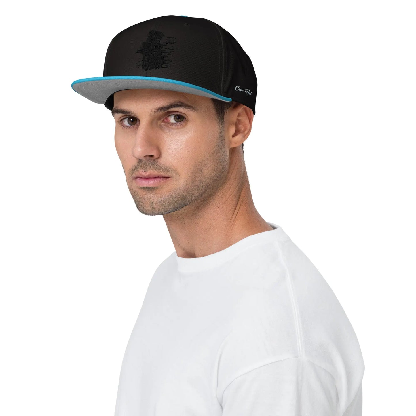 Crow and Hat Embroidered Snapback Cap (Unisex) Westminster Vault