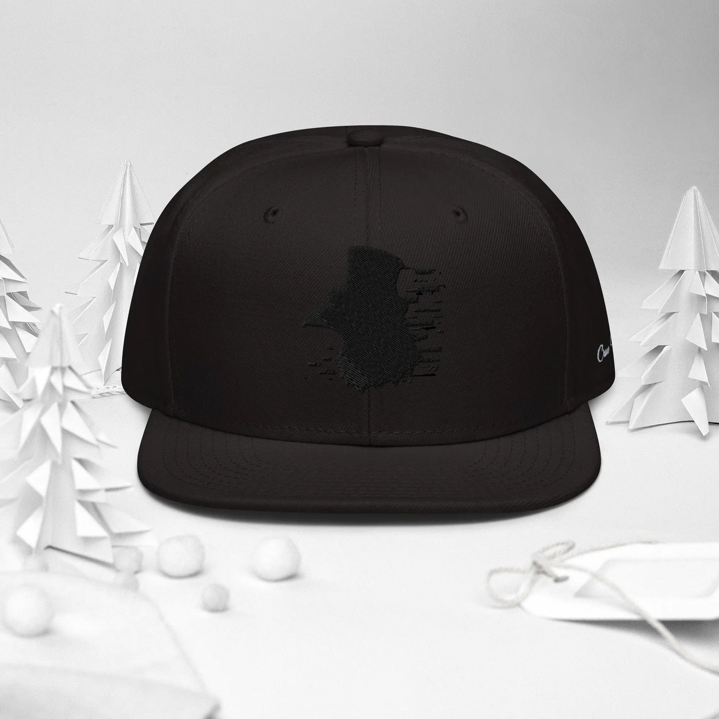 Crow and Hat Embroidered Snapback Cap (Unisex) Westminster Vault