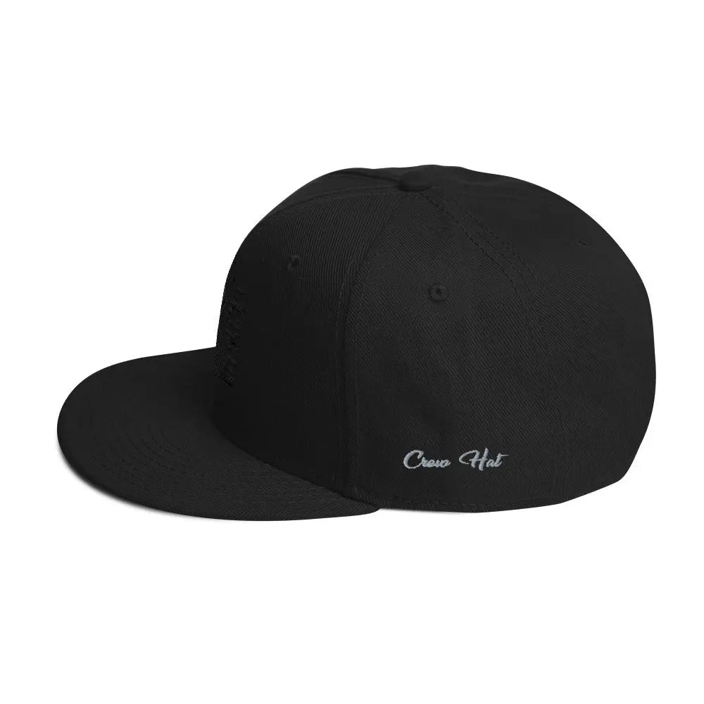 Crow and Hat Embroidered Snapback Cap (Unisex) Westminster Vault