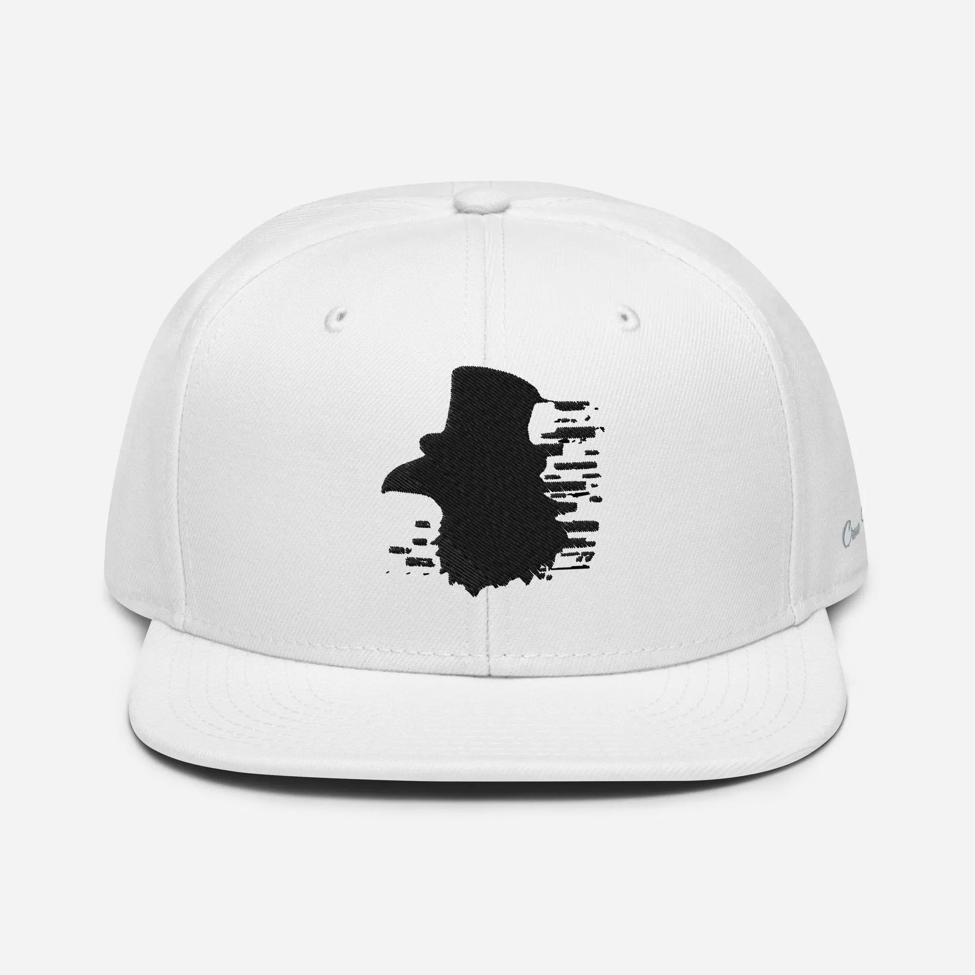 Crow and Hat Embroidered Snapback Cap (Unisex) Westminster Vault