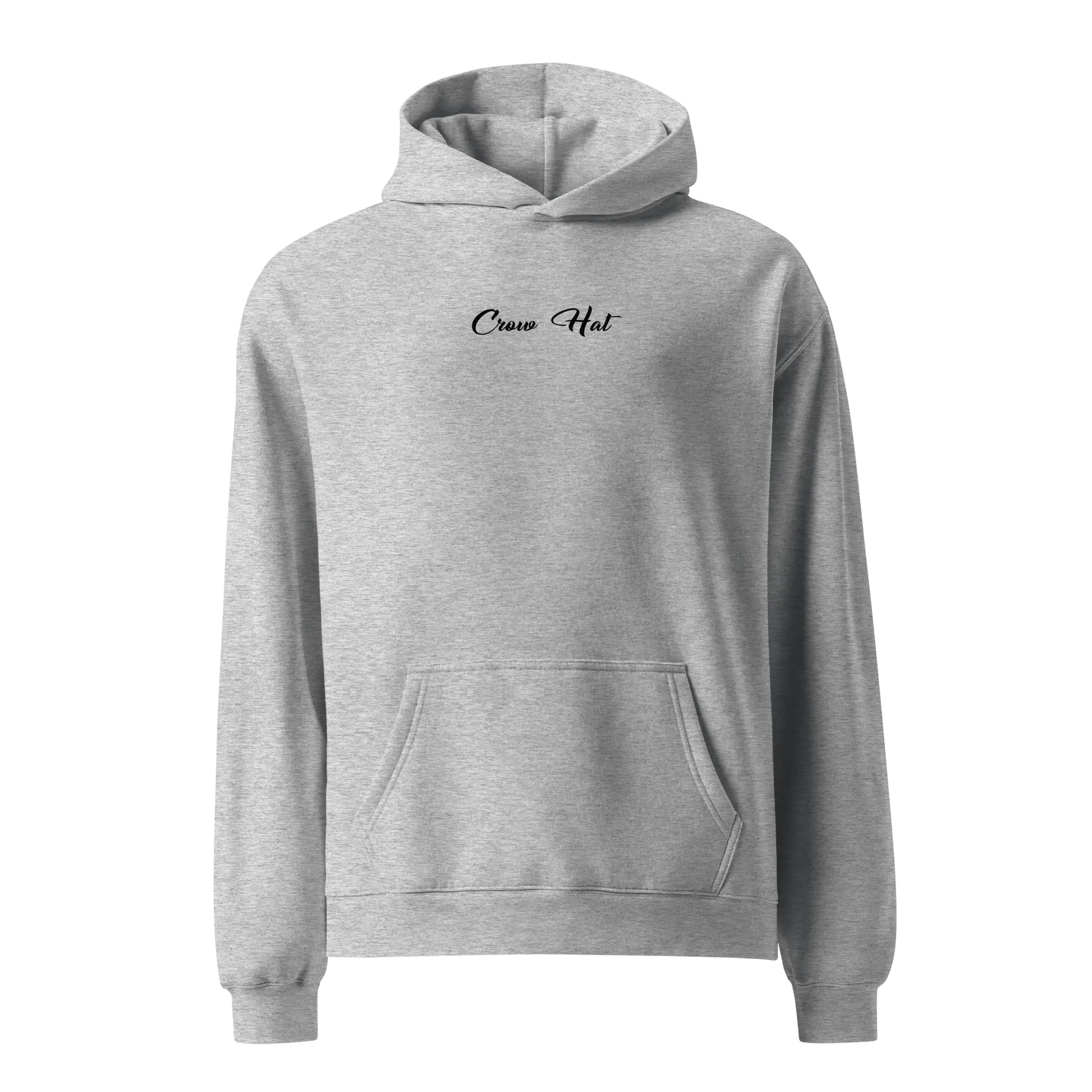 Crow and Hat Italic Chest Print Hoodie (Unisex) Westminster Vault