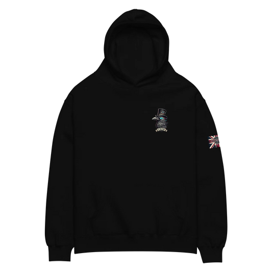 Crow and Hat Left Chest Print Hoodie (Unisex) Westminster Vault